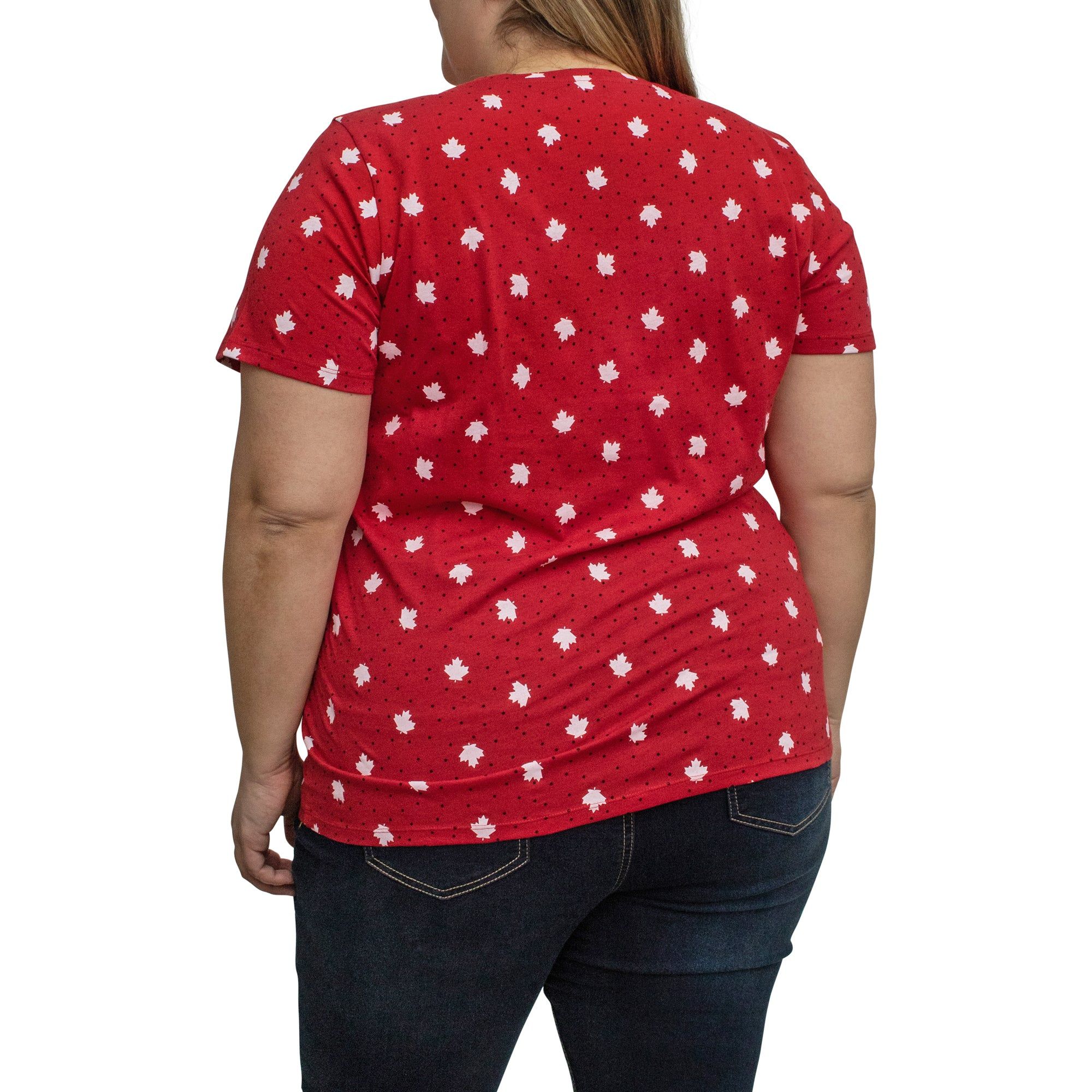 Canada EH Women's Plus V-Neck T-Shirt sold by Giant Tiger product image thumbnail 4