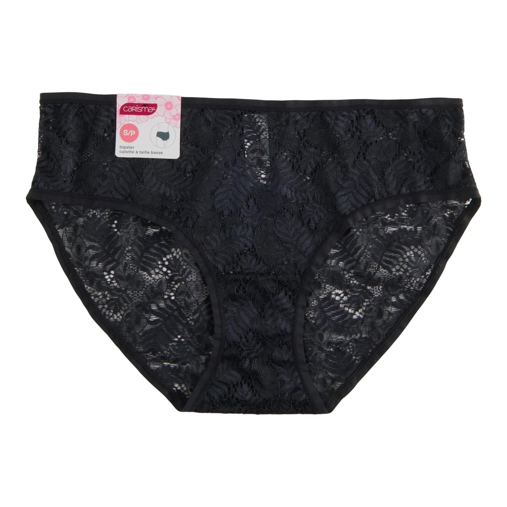 Carisma Women's Breathable Lightweight Lace Hipster sold by Giant Tiger