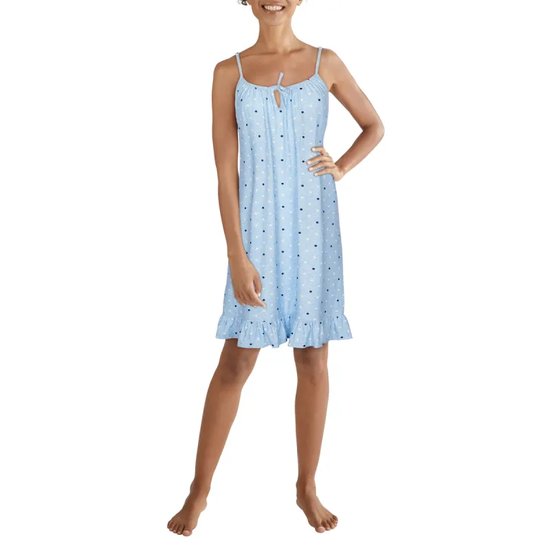 Carisma Women's Ocean Breeze Peachy Ruffle Sleepshirt sold by Giant Tiger