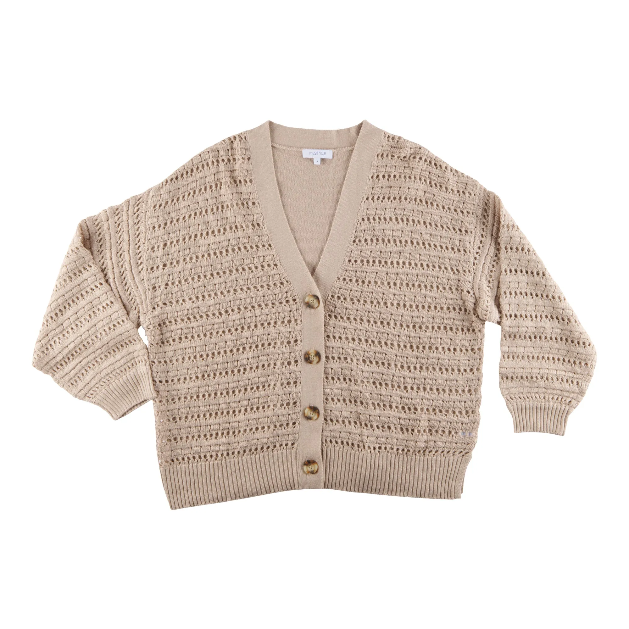mySTYLE Women's Plus Quest Crop Cardigan sold by Giant Tiger product image thumbnail 2