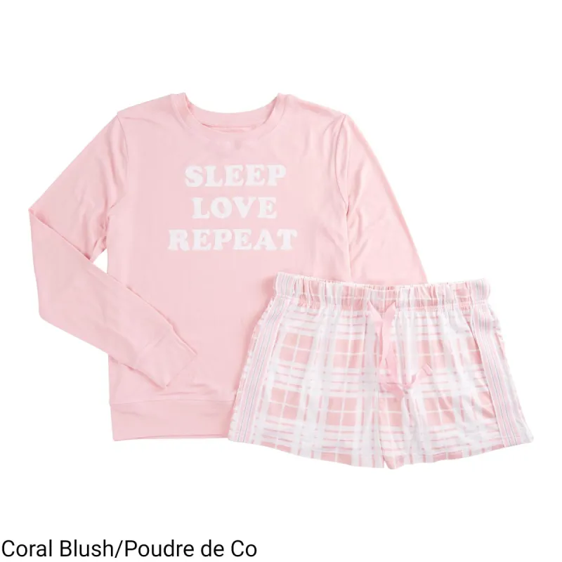 Carisma Women's Perfect Dreams Long Sleeve Shirt and Boxer Set 2pc. - S-XL sold by Giant Tiger