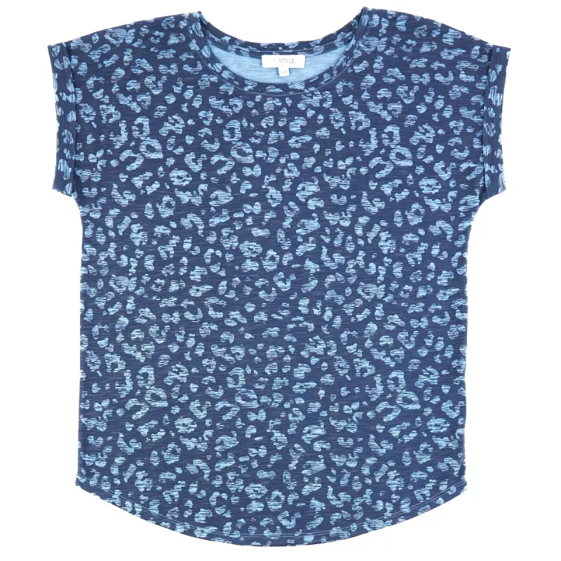 mySTYLE Women's Printed Roll Sleeve Slub T-Shirt sold by Giant Tiger