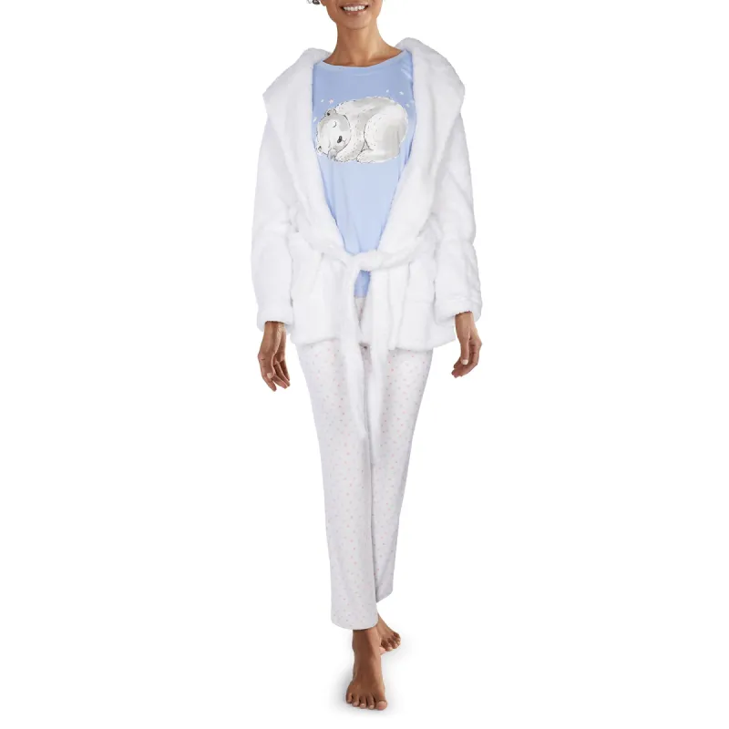 Carisma Women's PJ Set with Robe 3pc. - S-XL sold by Giant Tiger