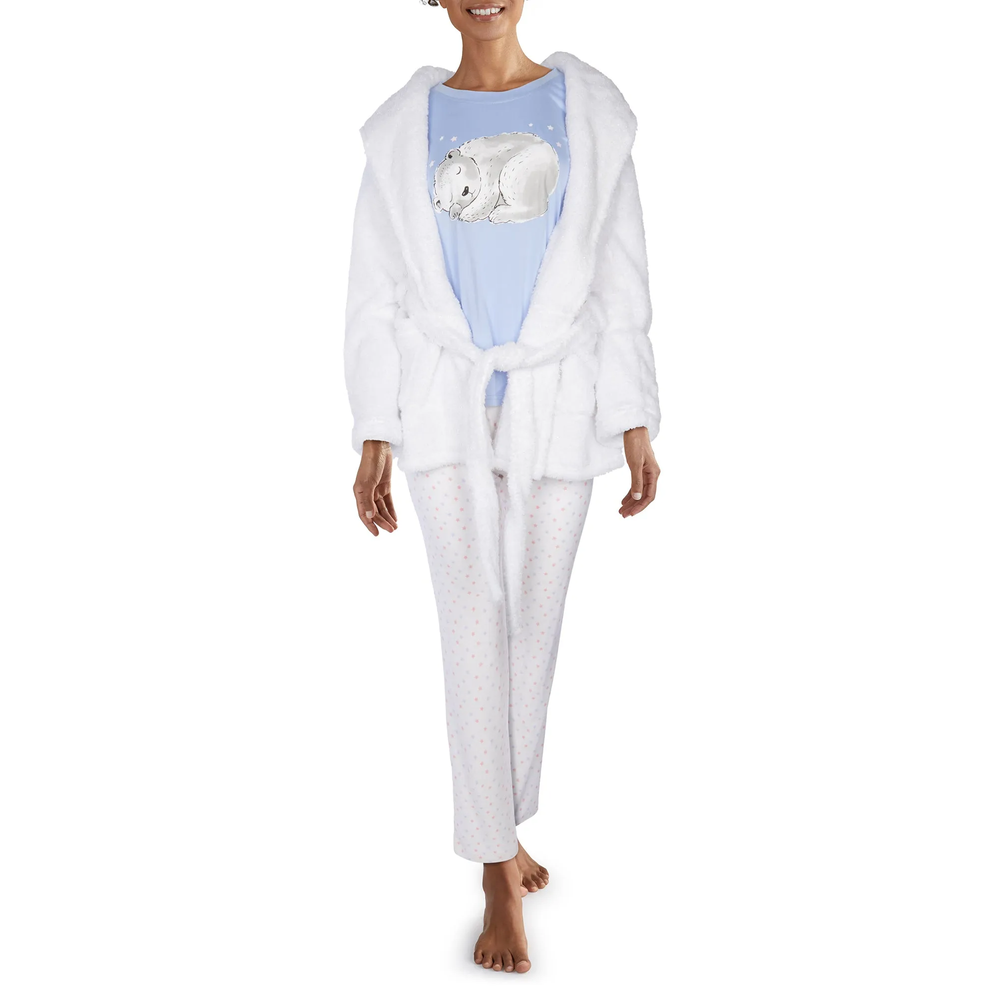 Carisma Women's PJ Set with Robe 3pc. - S-XL sold by Giant Tiger