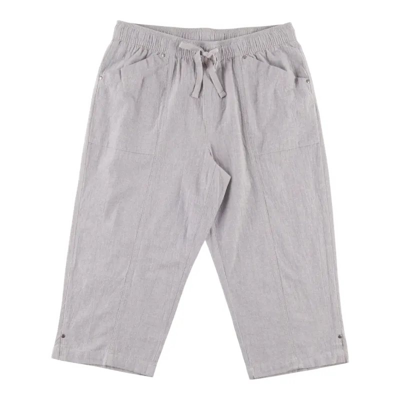 Classic Editions Women's Summer Look Regular Crinkle Capris sold by Giant Tiger