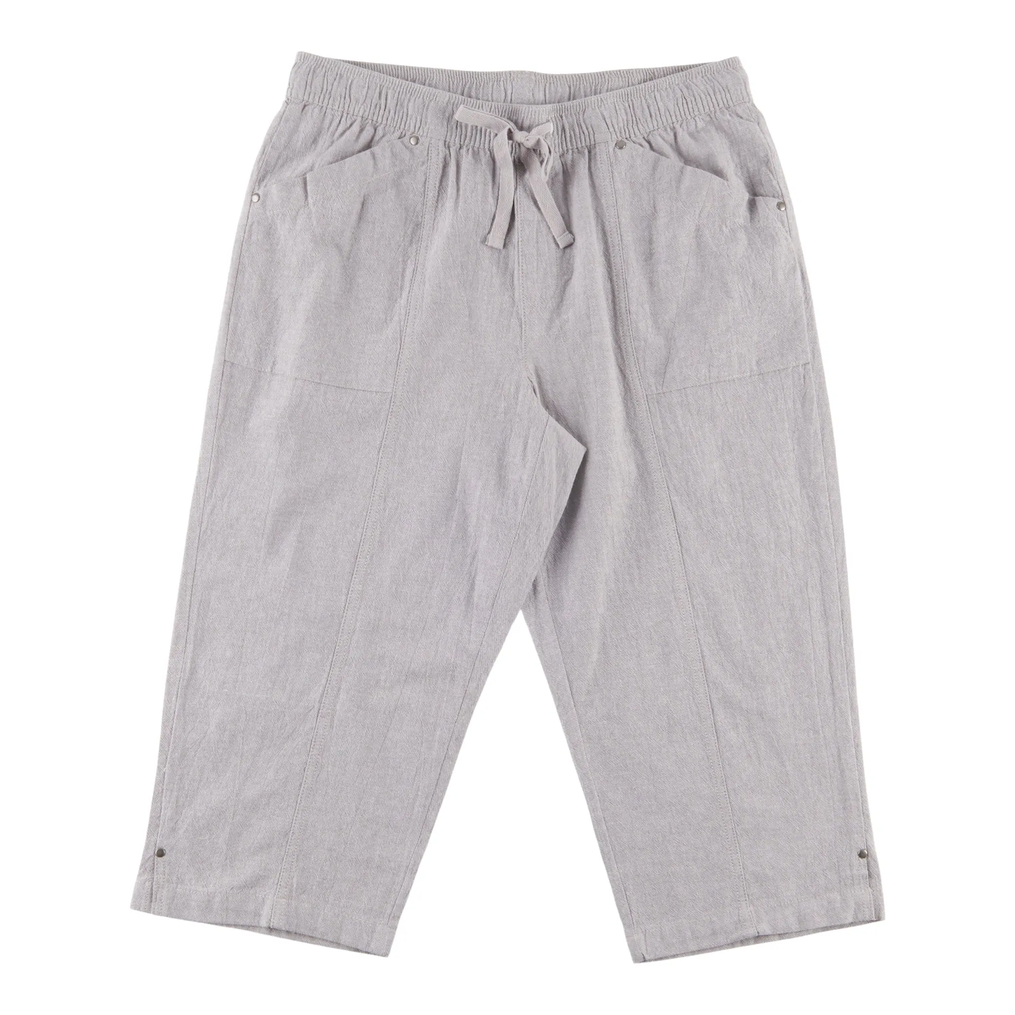 Classic Editions Women's Summer Look Regular Crinkle Capris sold by Giant Tiger