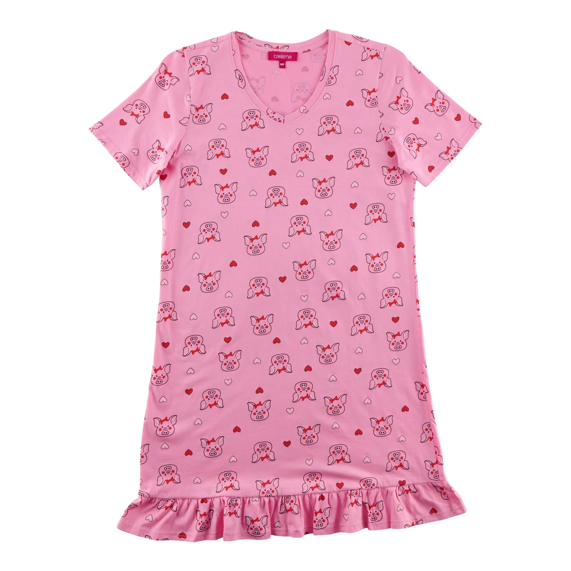 Carisma Women's Printed Ruffle Sleep Shirt sold by Giant Tiger product image thumbnail 4