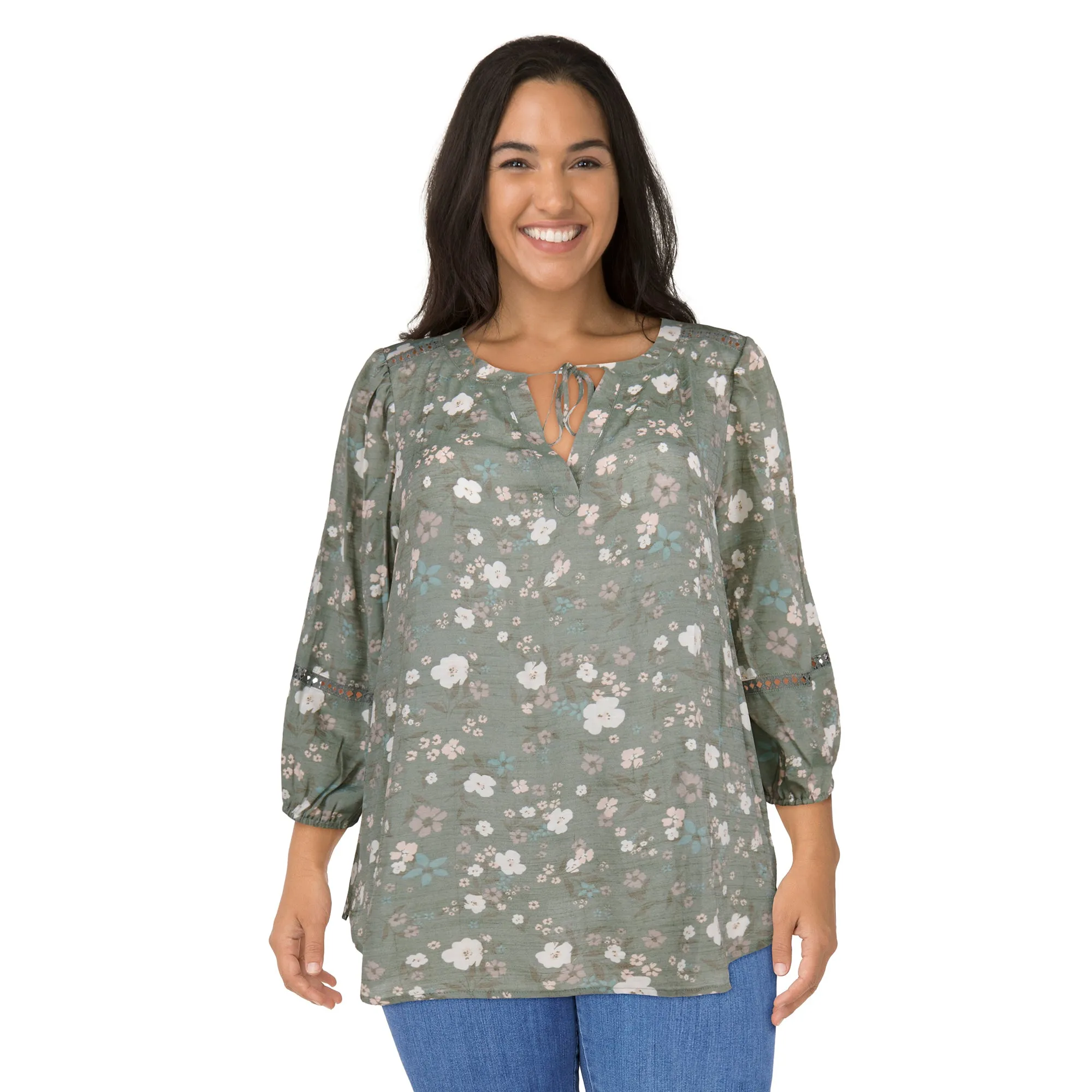 Women's Plus V-Neck Long Sleeve Blouse sold by Giant Tiger product image thumbnail 3