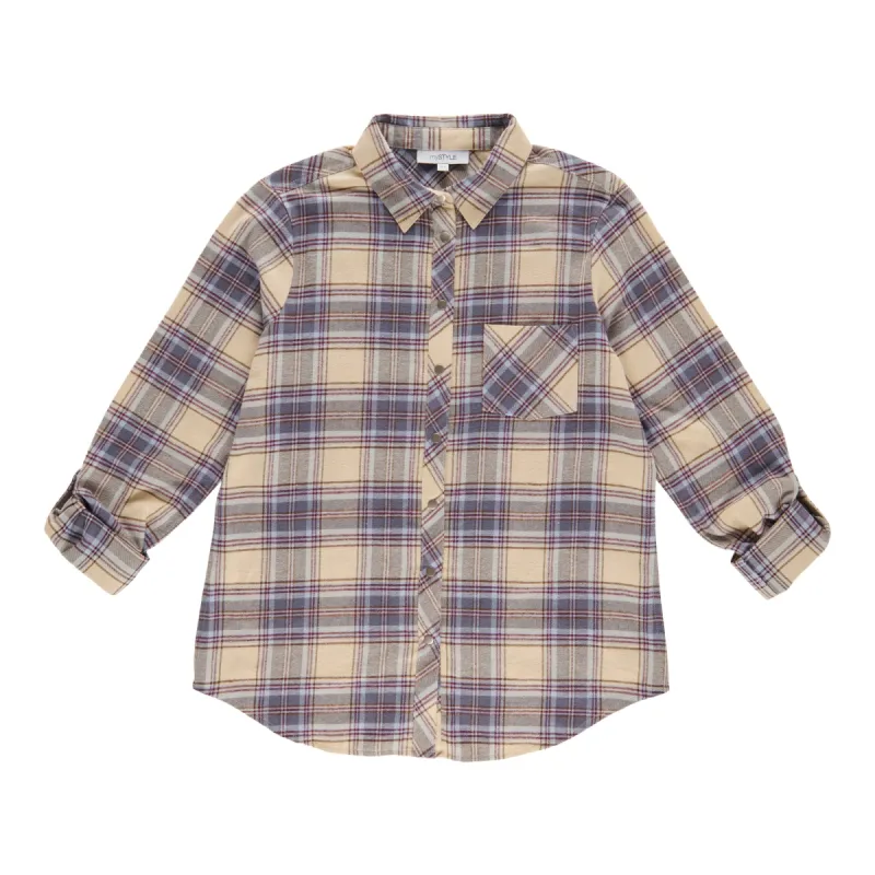 mySTYLE Women's Flannel Long-Sleeve Collared Shirt sold by Giant Tiger