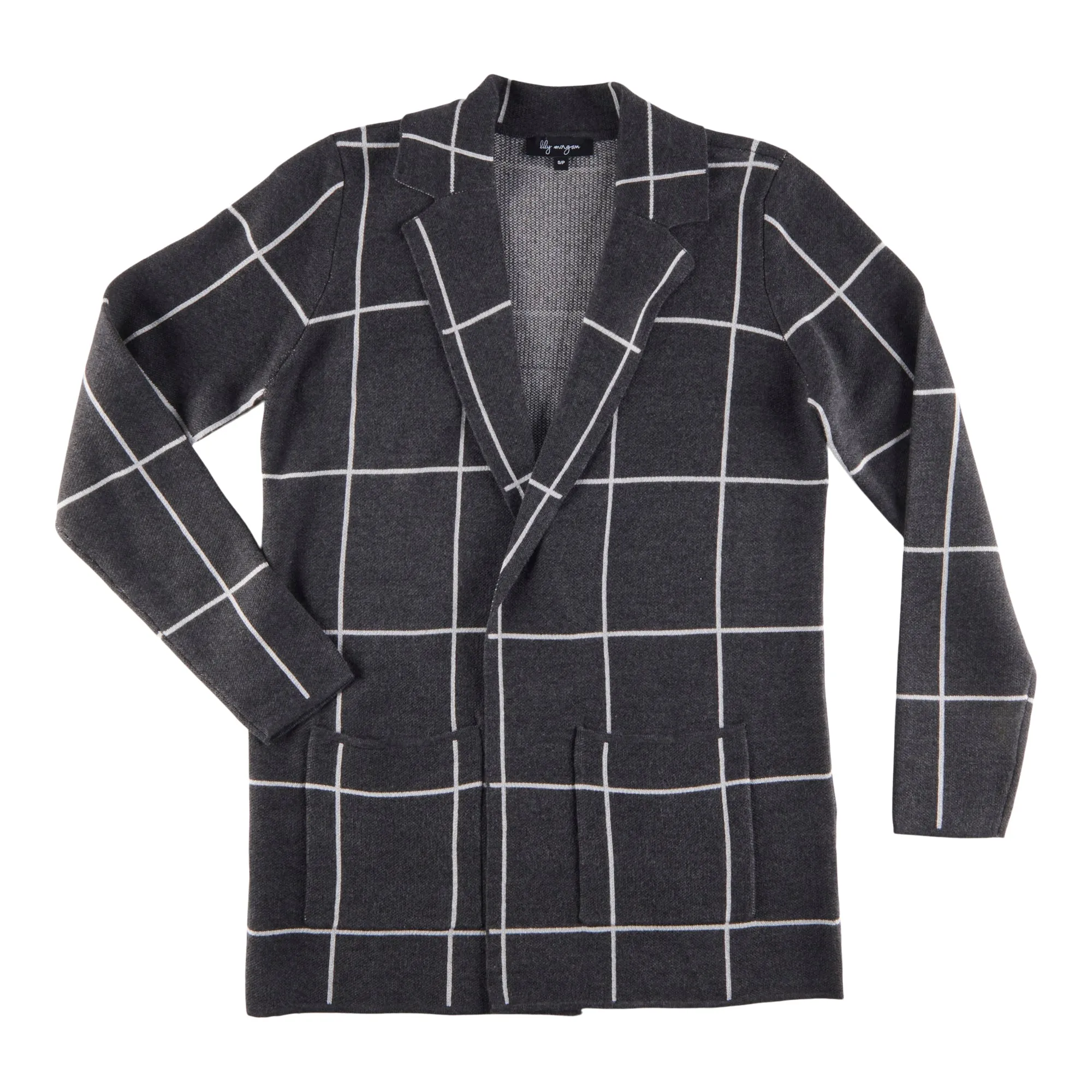 lily morgan Women's City Chic Plaid Cardigan sold by Giant Tiger