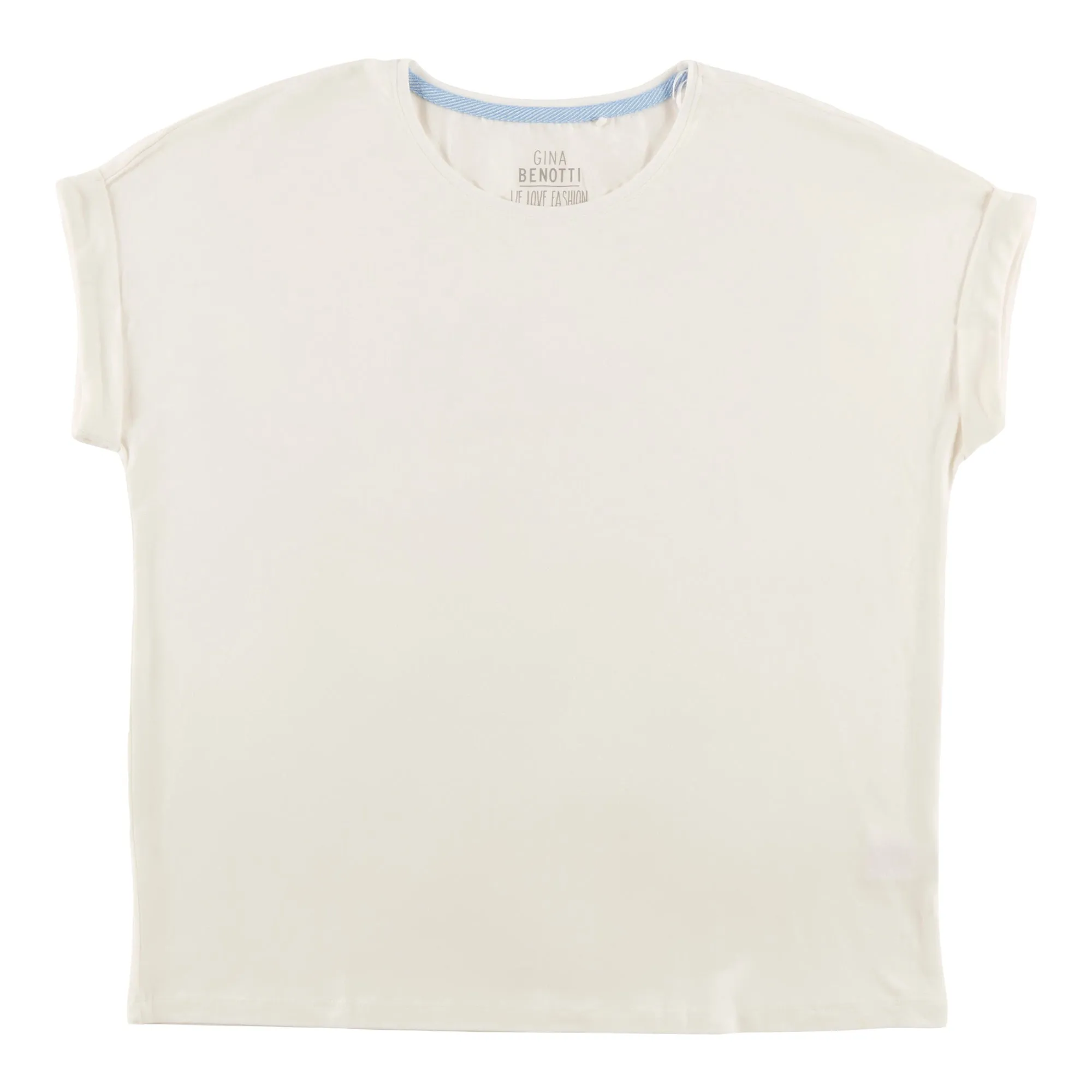 Women's Round Neck Roll Sleeve T-Shirt sold by Giant Tiger