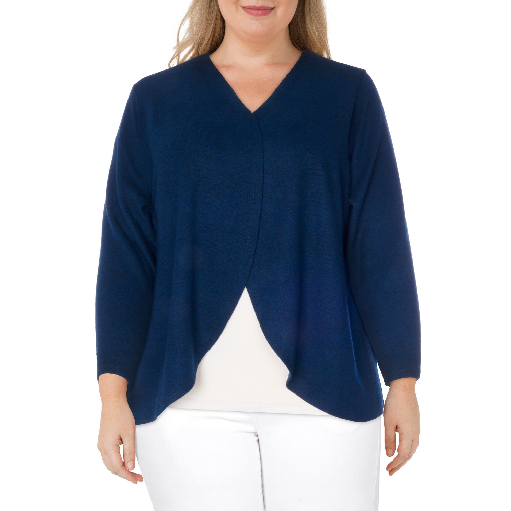 lily morgan Women's Plus Trendsetters Open Cardigan sold by Giant Tiger product image thumbnail 4