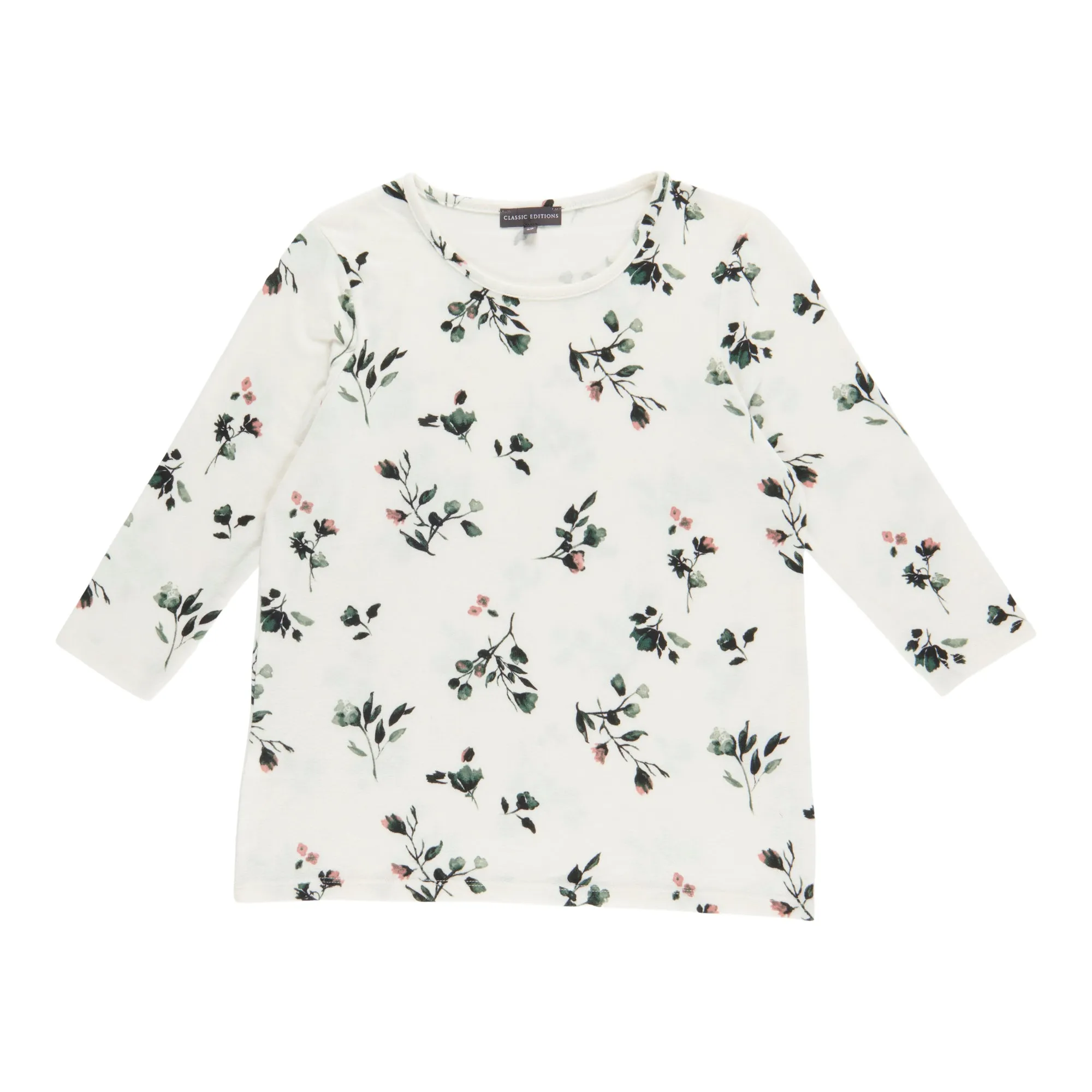 Classic Editions Women's Printed 3/4 Sleeve Knit Top sold by Giant Tiger product image thumbnail 3