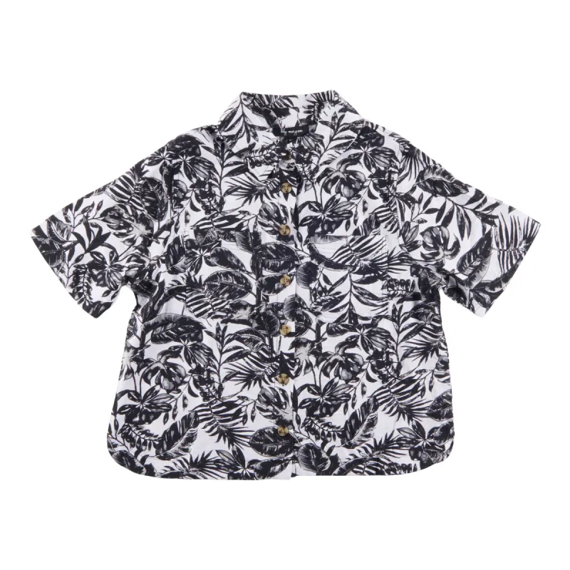 lily morgan Women's Mystic Printed Short Sleeve Camp Shirt sold by Giant Tiger