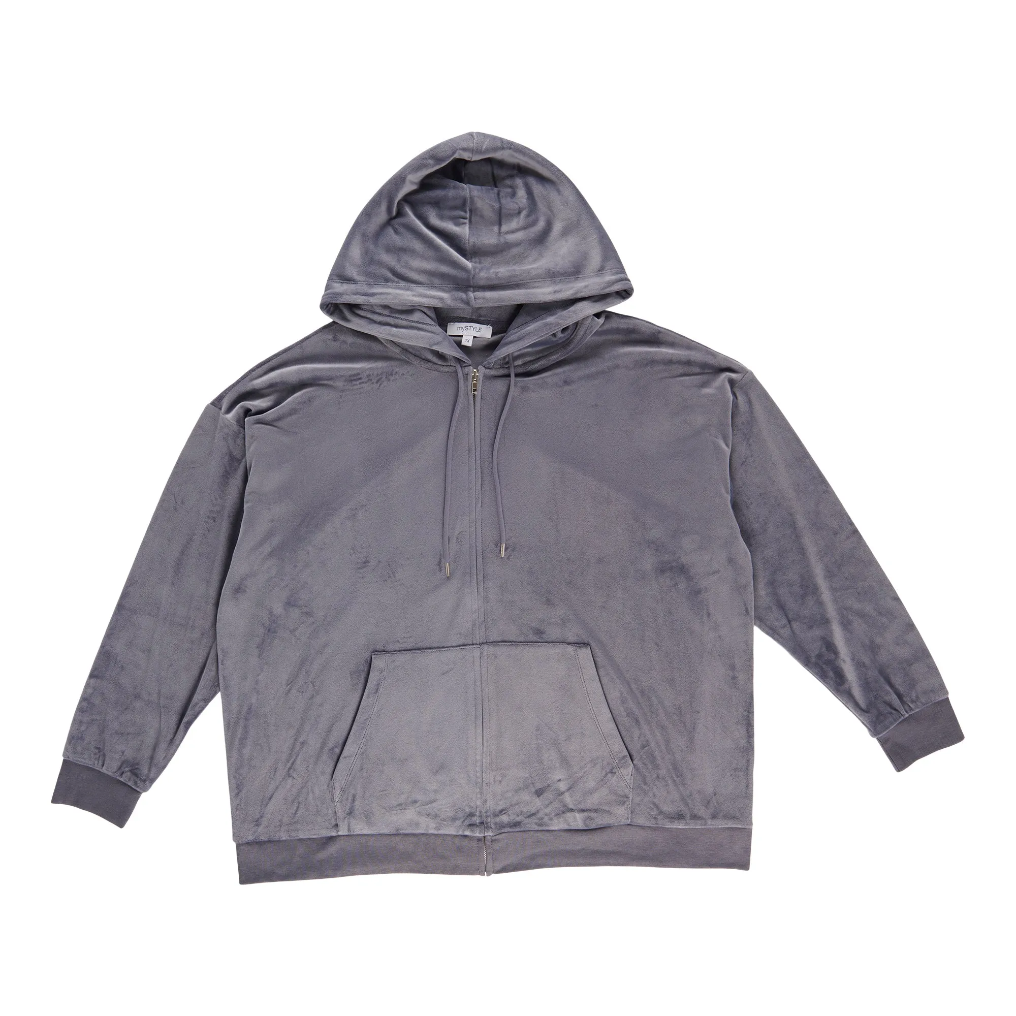 mySTYLE Women's Plus Hooded Zip-Up Sweater sold by Giant Tiger