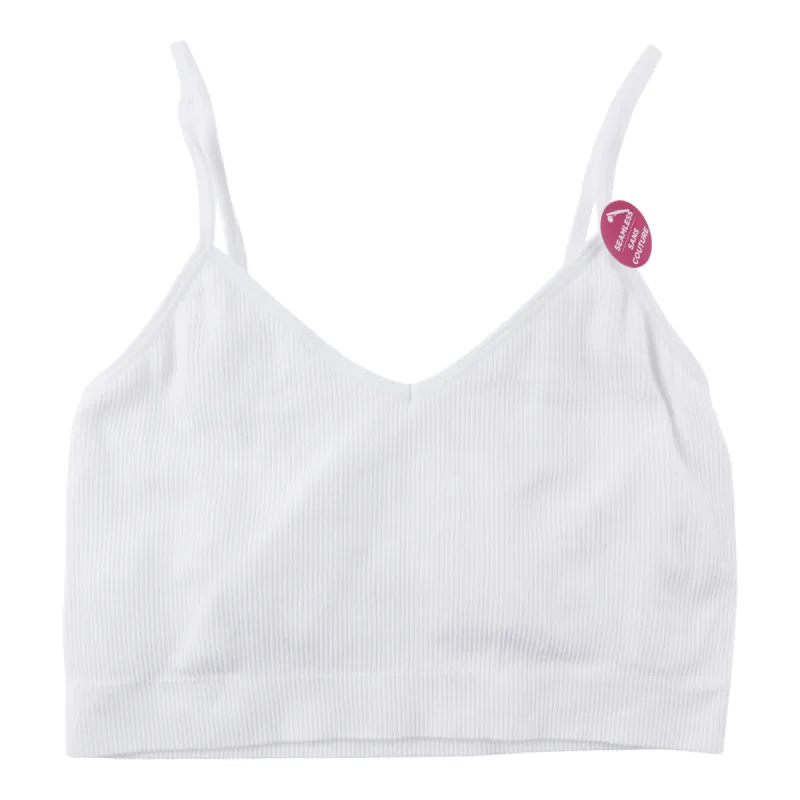 Carisma Women's Rib Cropped Cami Bra sold by Giant Tiger