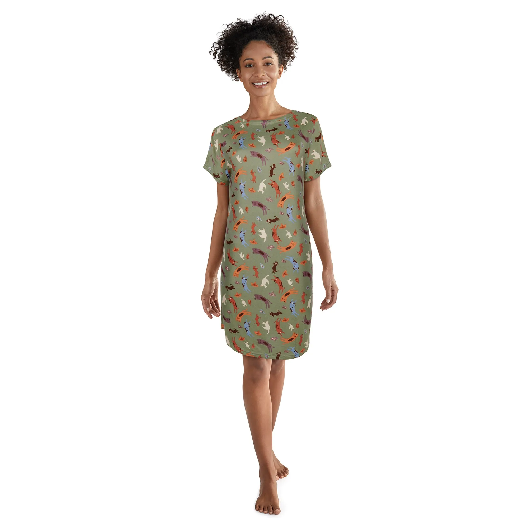 Carisma Women's Perfect Dream Hacci Printed Sleepshirt sold by Giant Tiger product image thumbnail 2