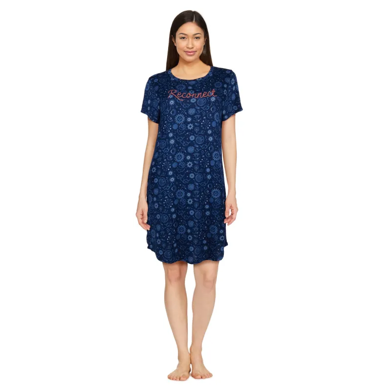 Carisma Women's Perfect Dream Hacci Printed Sleepshirt sold by Giant Tiger