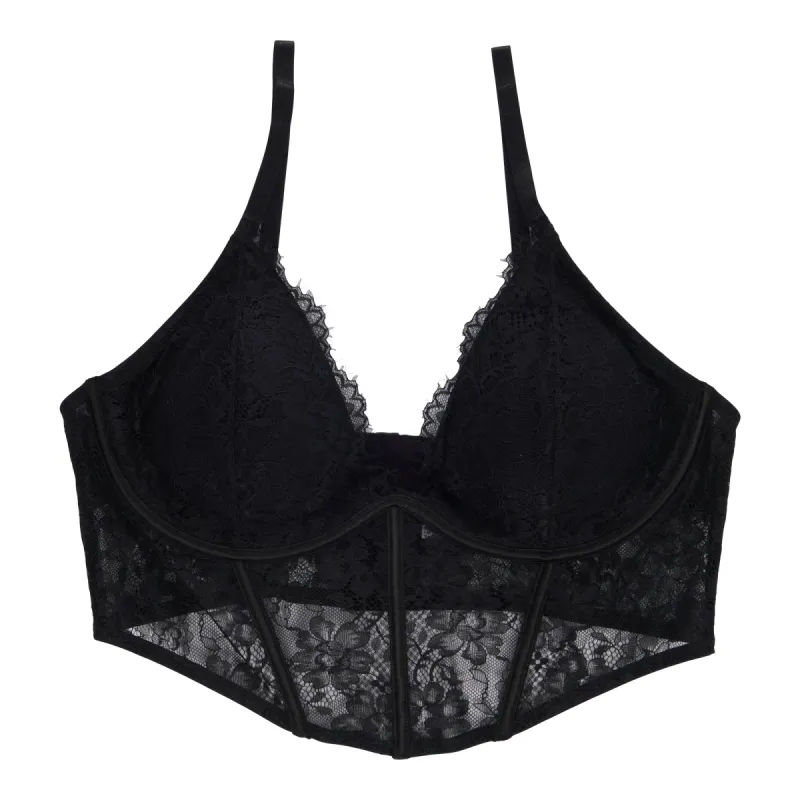 Carisma Women's Plus Lace Bustier Underwire Bra sold by Giant Tiger