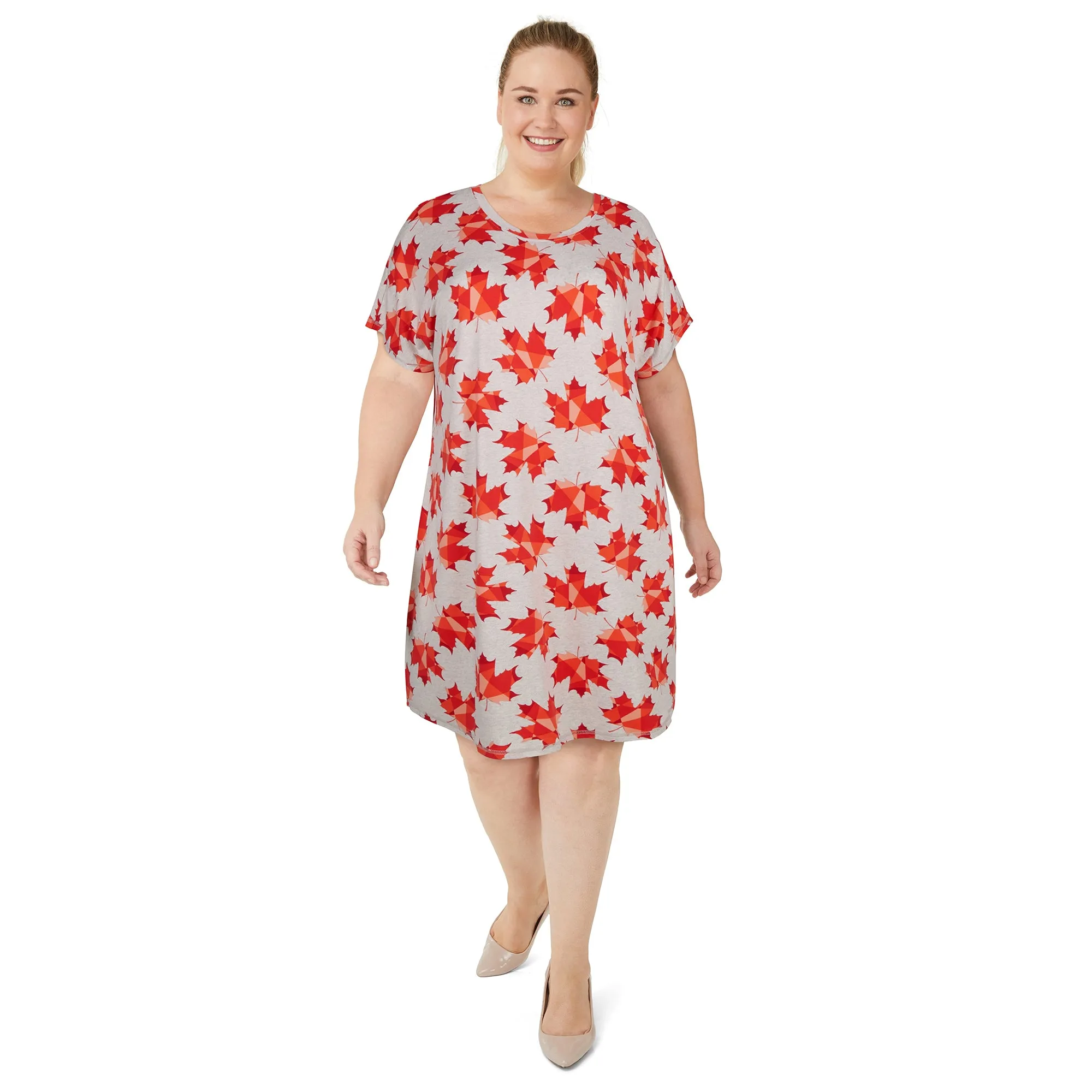 Canada EH! Women's Plus Canada Day Peachy Sleepshirt sold by Giant Tiger