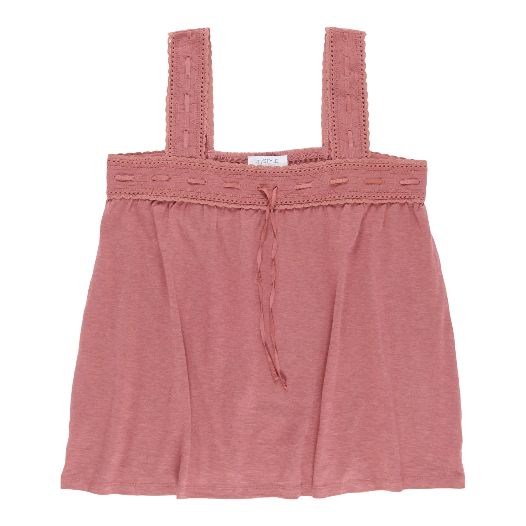 mySTYLE Women's Lace Trim Slub Tank Top sold by Giant Tiger product image thumbnail 4