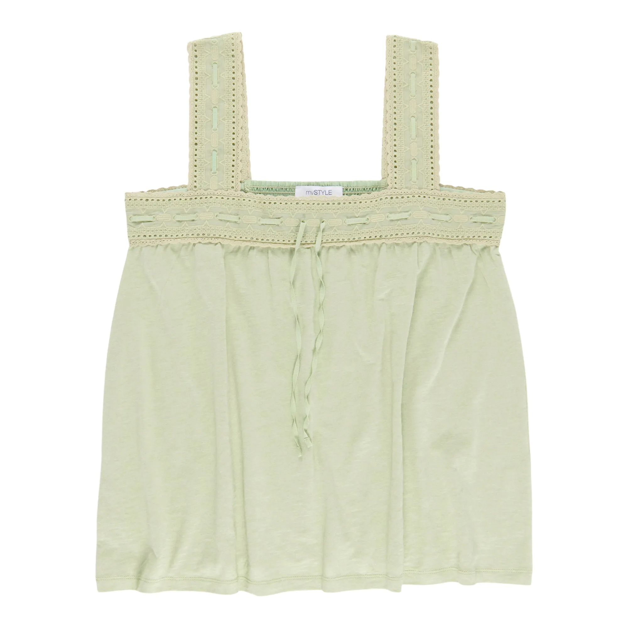 mySTYLE Women's Lace Trim Slub Tank Top sold by Giant Tiger product image thumbnail 2