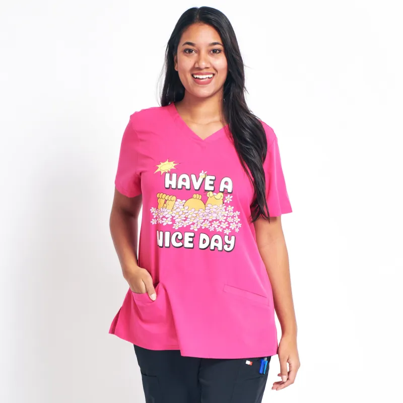 Garfield Women's Licensed Scrub Top sold by Giant Tiger