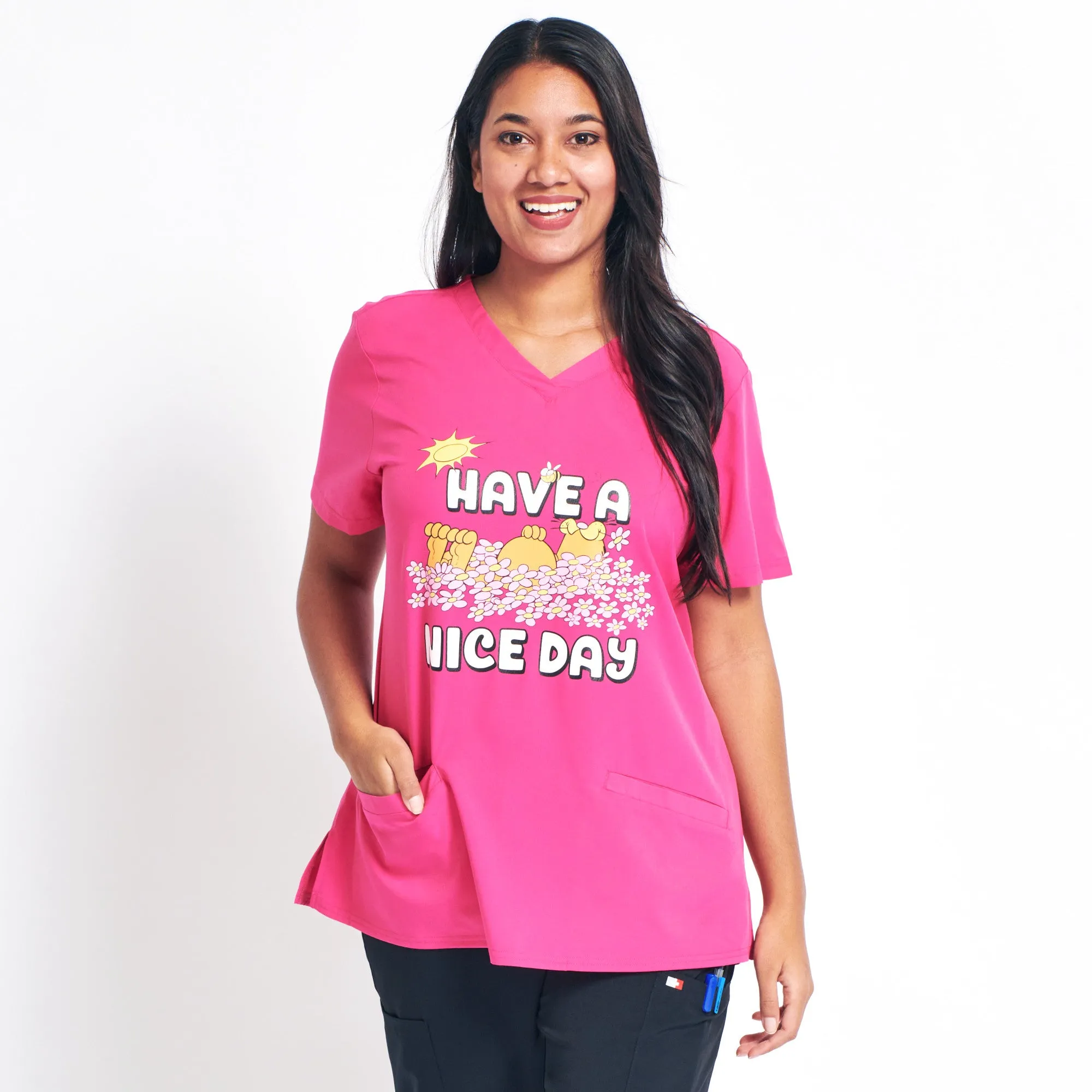 Garfield Women's Licensed Scrub Top sold by Giant Tiger