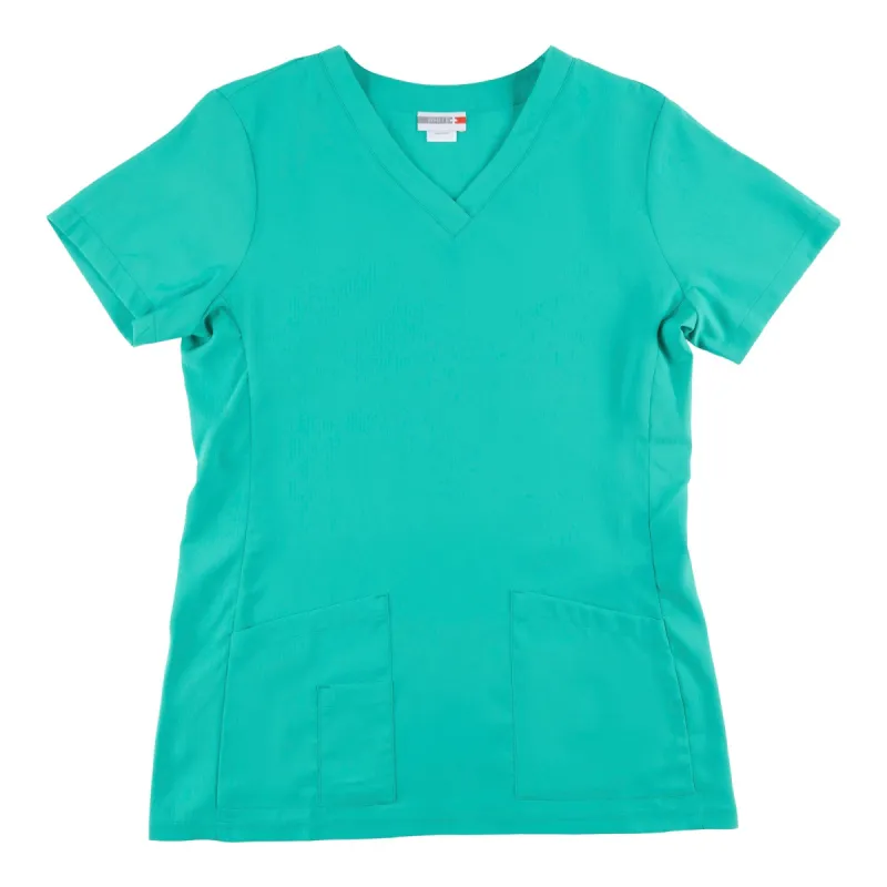 Women's Solid Short Sleeve V-Neck Scrub Top sold by Giant Tiger