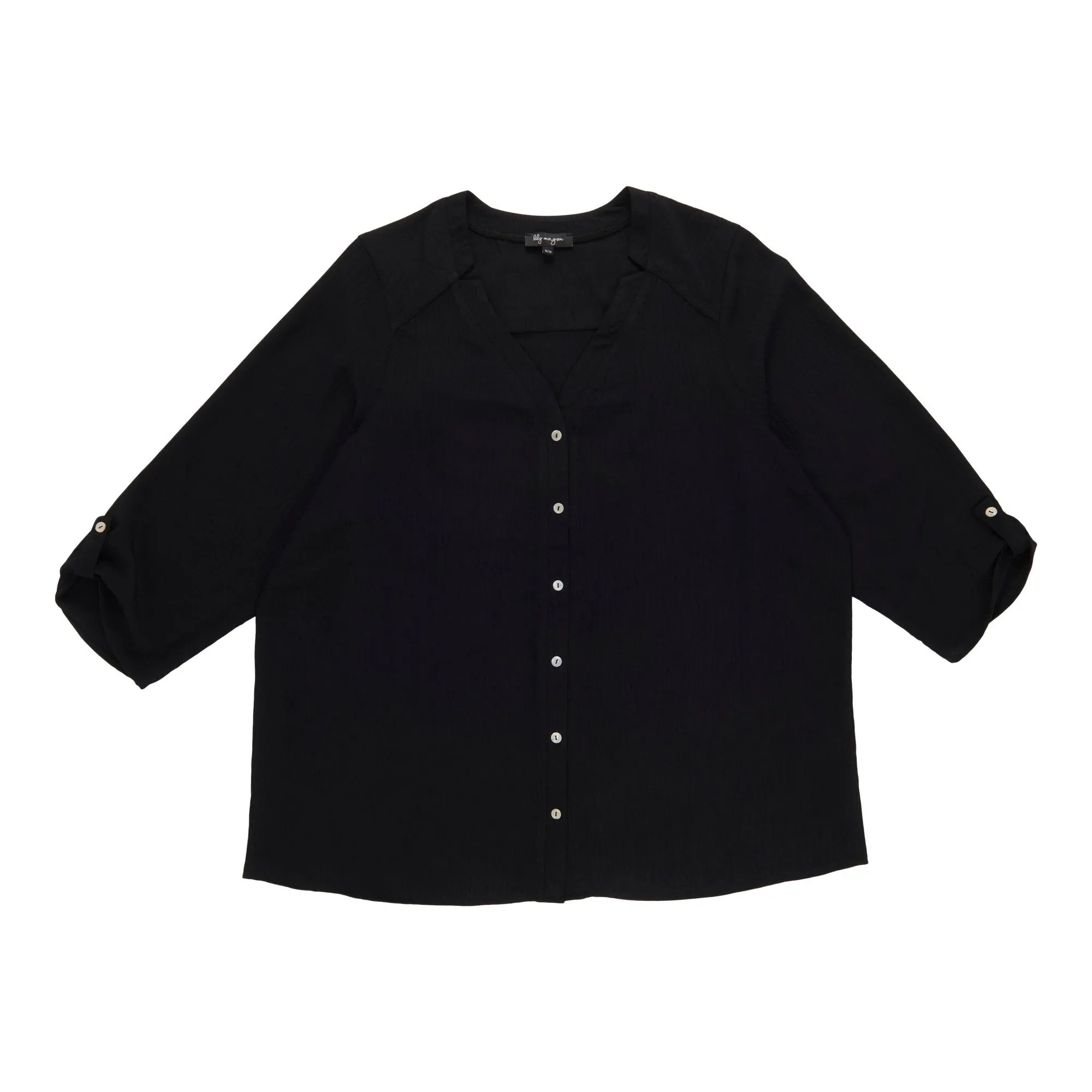 lily morgan Women's Plus Button Front Blouse sold by Giant Tiger