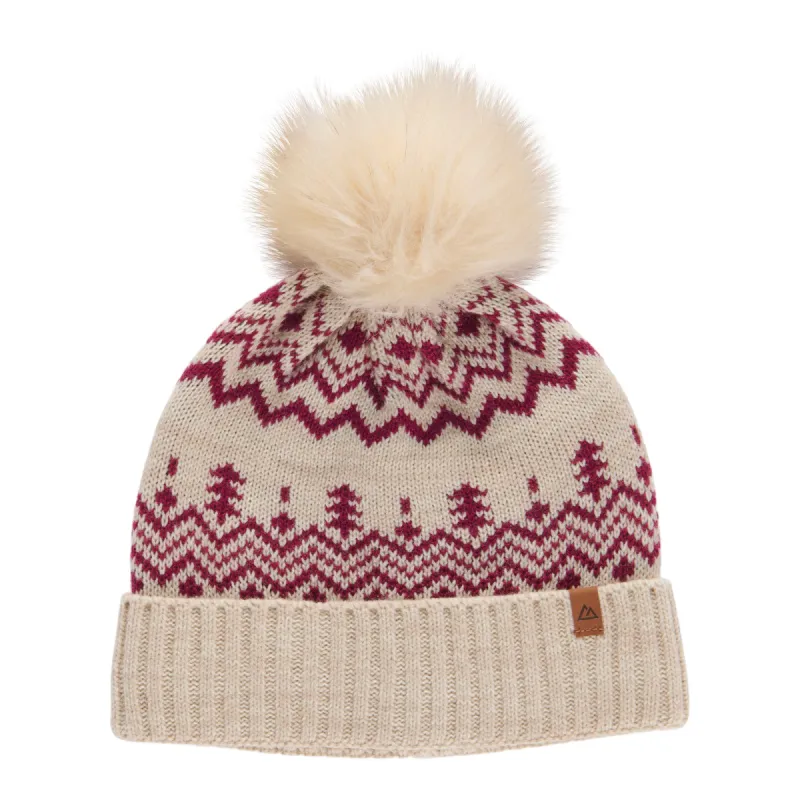 Mountain Ridge Women's Fair Isle Hat with Pompom sold by Giant Tiger