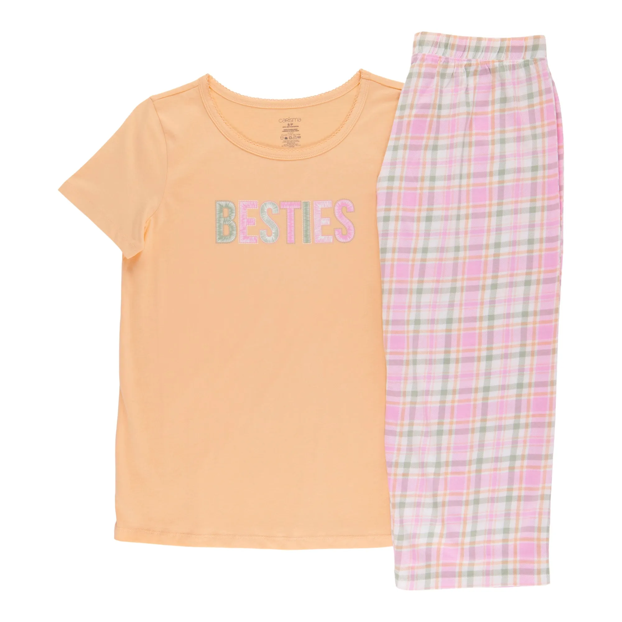 Carisma Women's Short Sleeve Capri PJ Set, 2-Piece sold by Giant Tiger product image thumbnail 2