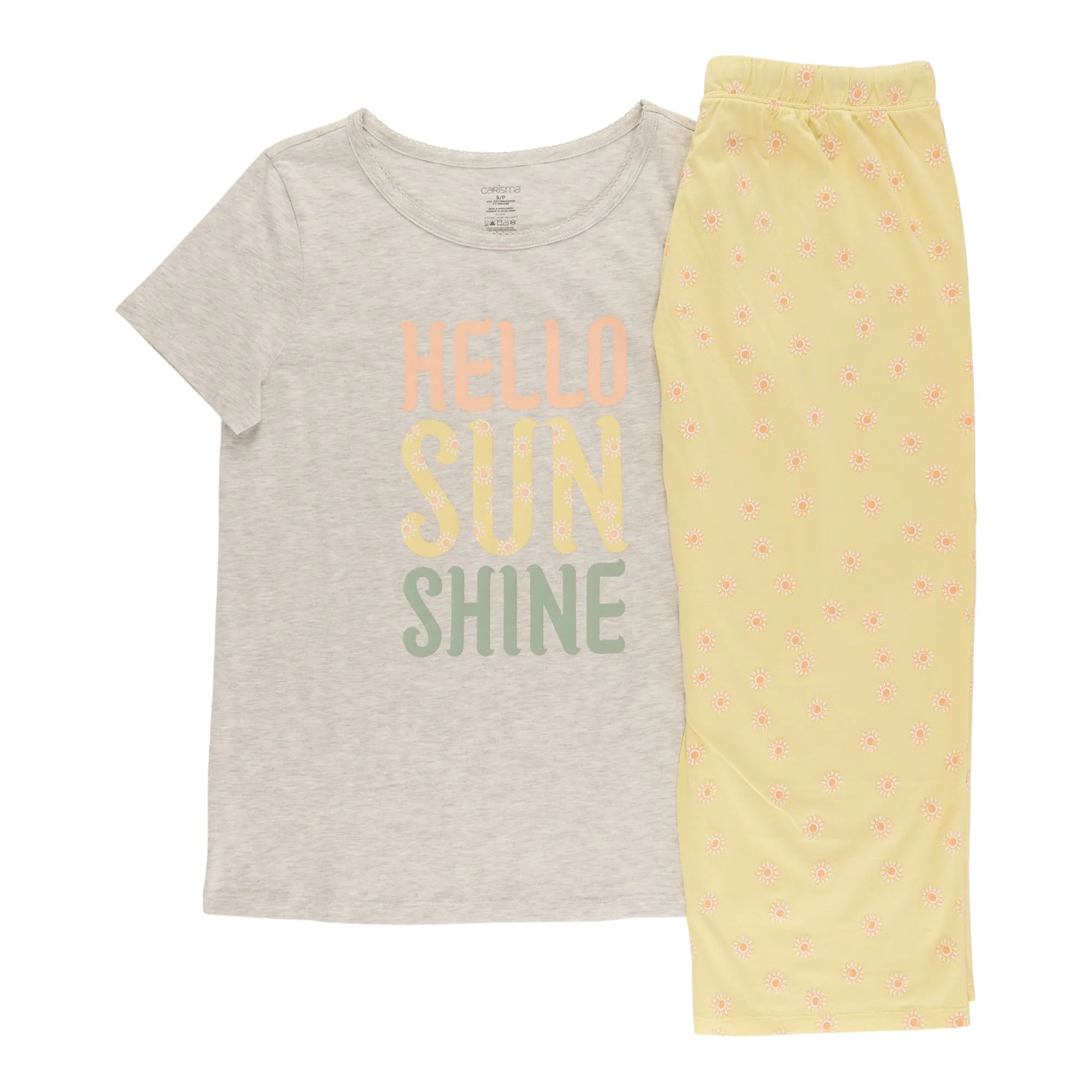 Carisma Women's Short Sleeve Capri PJ Set, 2-Piece sold by Giant Tiger product image thumbnail 3