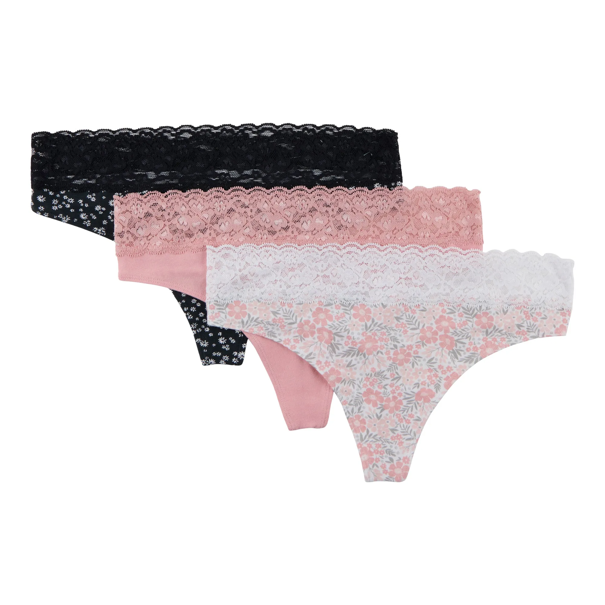 Carisma Women's Cotton Thong with Lace sold by Giant Tiger product image thumbnail 2