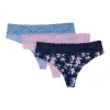 Carisma Women's Cotton Thong with Lace sold by Giant Tiger