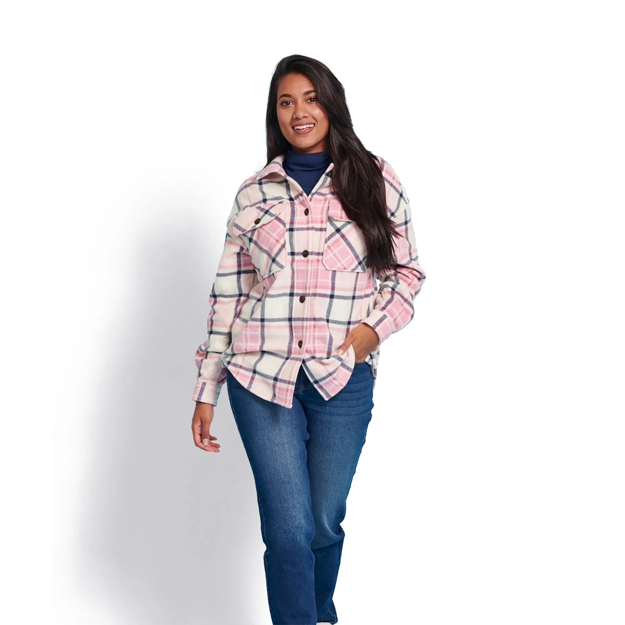 mySTYLE Women's Polar Fleece Shacket sold by Giant Tiger product image thumbnail 3