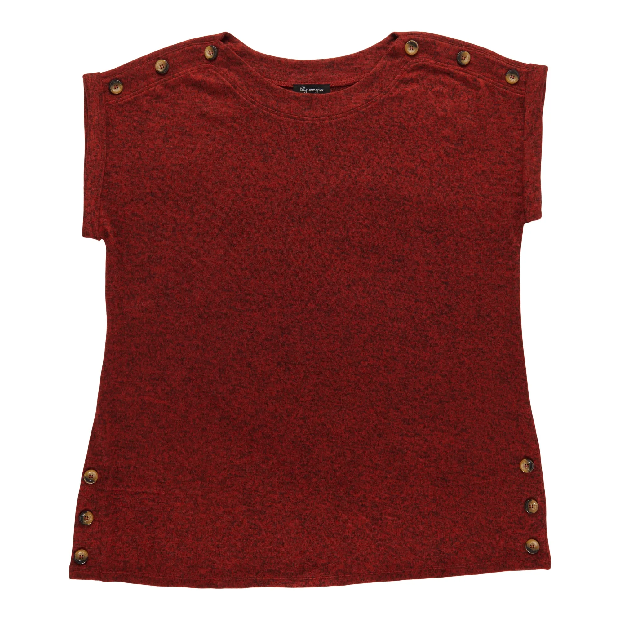 lily morgan Women's Plus Button Trim Blouse sold by Giant Tiger product image thumbnail 3