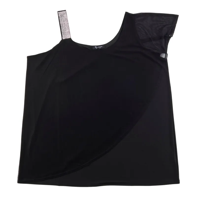 lily morgan Women's Plus Ocean Blues Over Lay Top sold by Giant Tiger