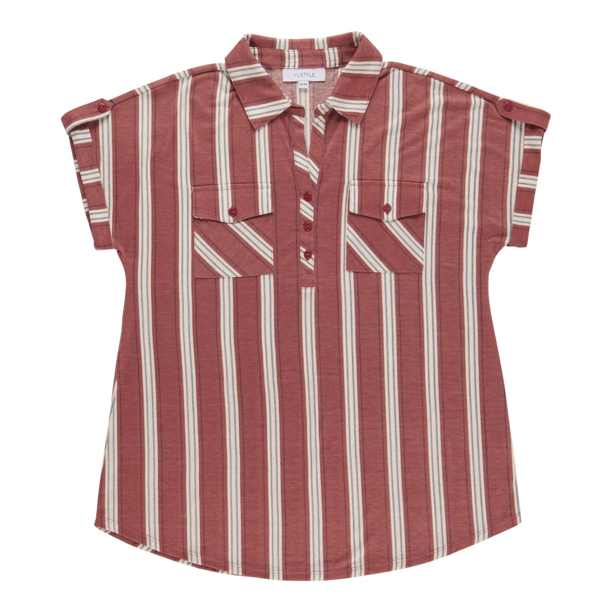 mySTYLE Women's Collared Printed Blouse sold by Giant Tiger product image thumbnail 3