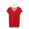Women's Printed Button Flutter Sleeve Top sold by Giant Tiger
