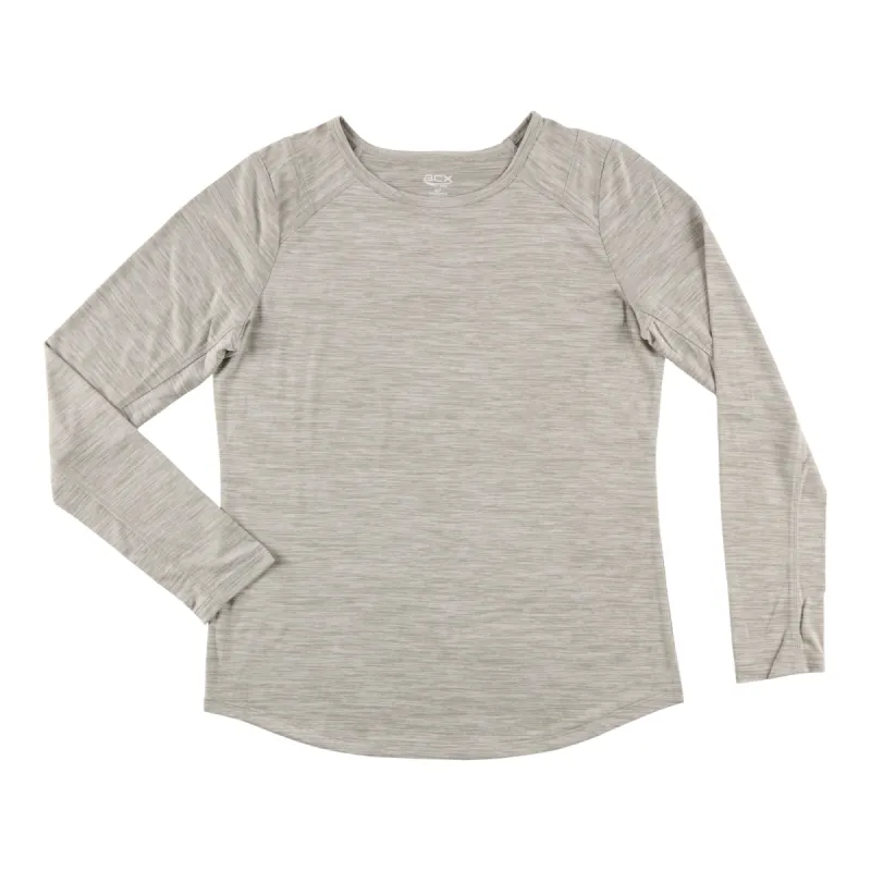 ACX Active Women's Long Sleeve Space Dye Activewear Top sold by Giant Tiger