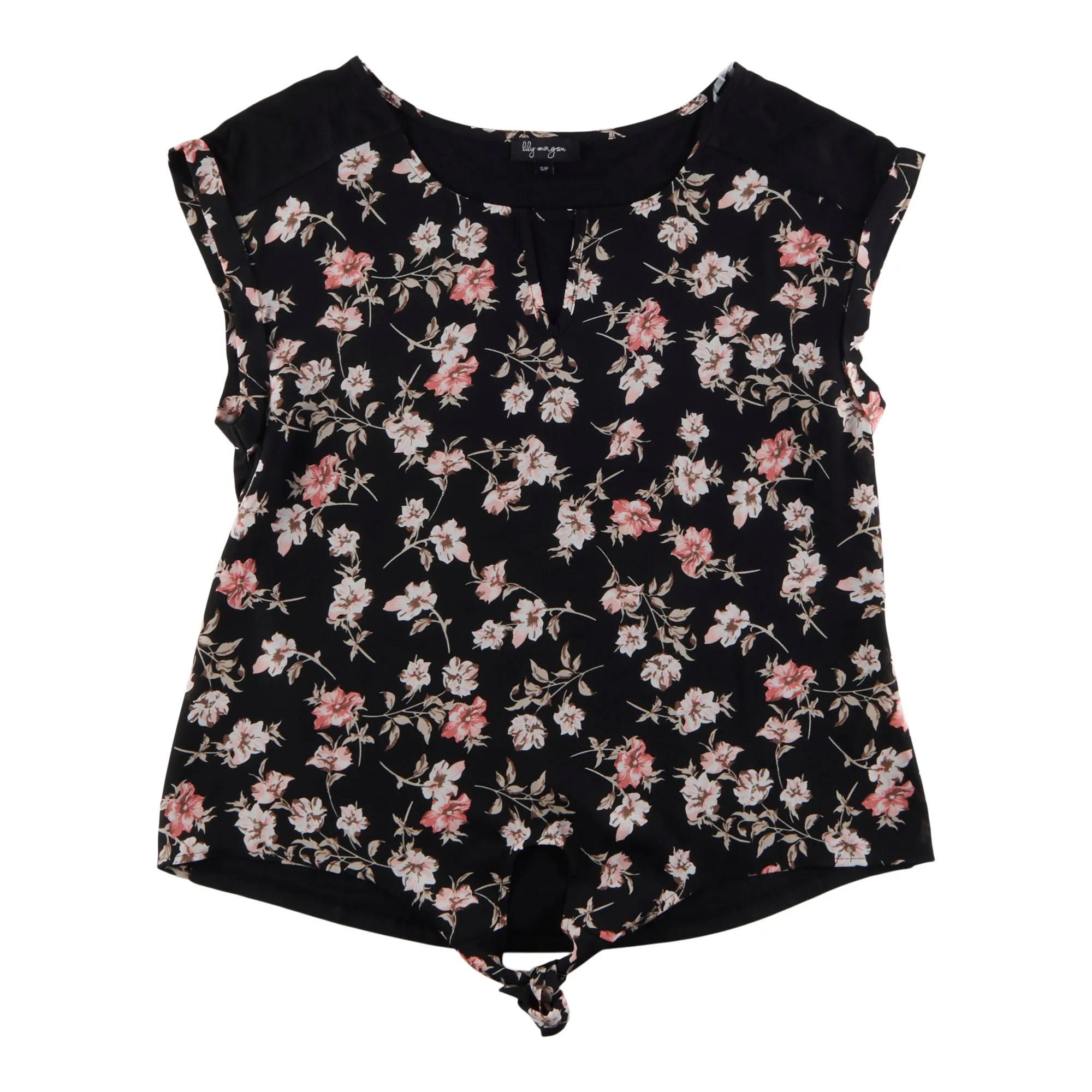 lily morgan Women's Trendsetters Knit Back Keyhole Blouse sold by Giant Tiger