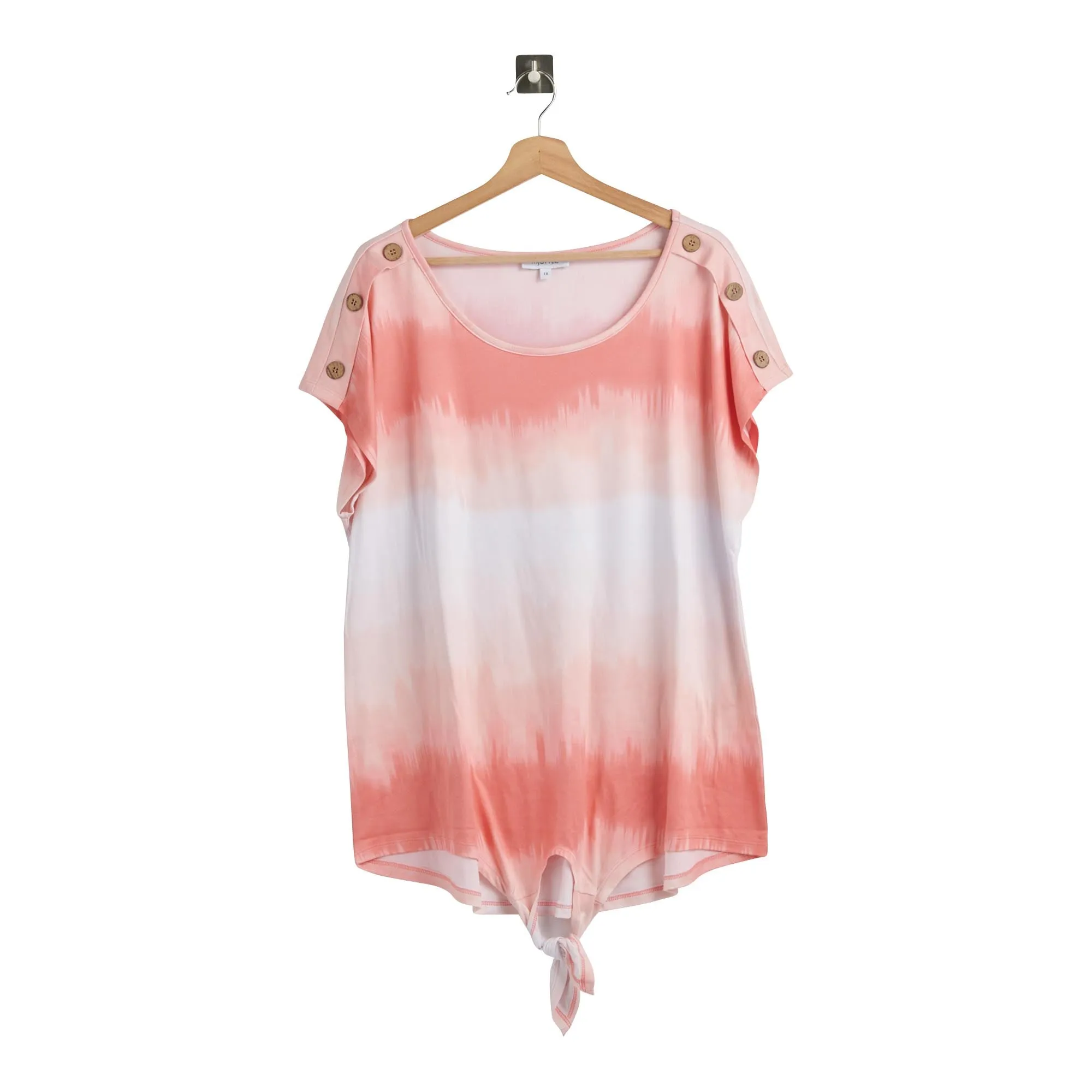 mySTYLE Women's Plus Tie Front Top sold by Giant Tiger product image thumbnail 3