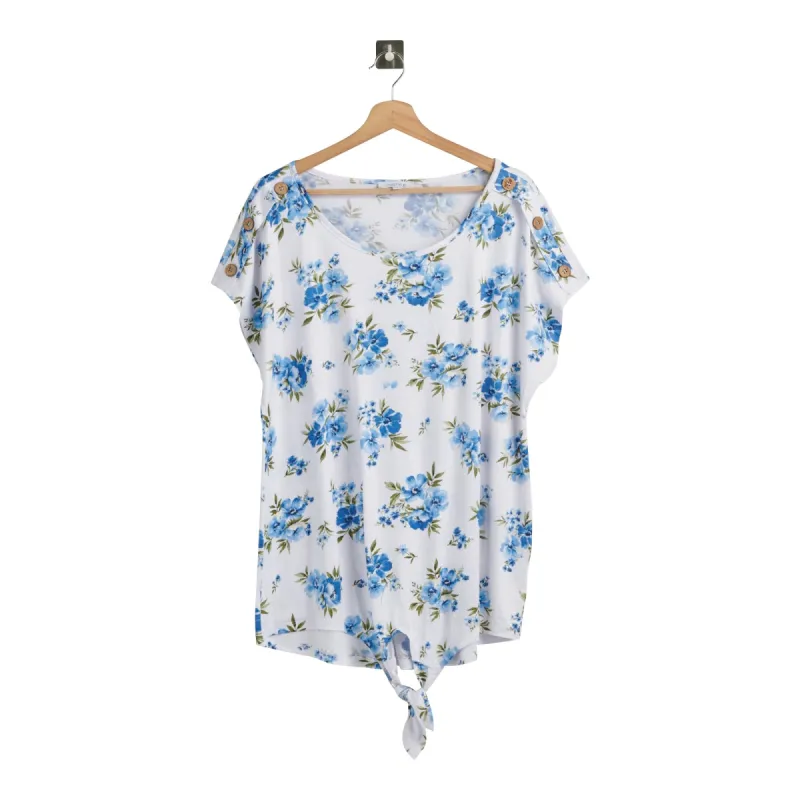 mySTYLE Women's Plus Tie Front Top sold by Giant Tiger