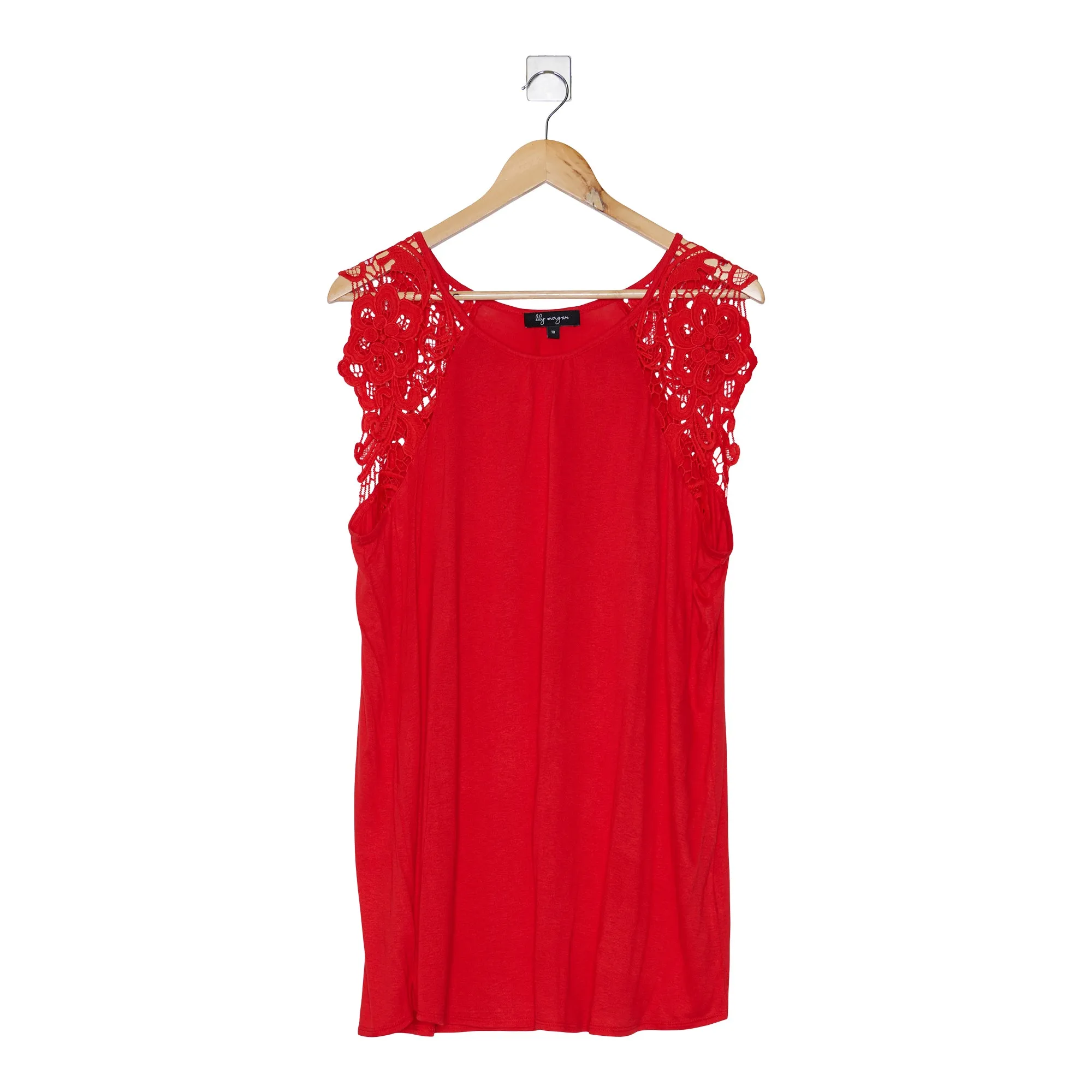 lily morgan Women's Plus Crochet Trim Top sold by Giant Tiger product image thumbnail 4