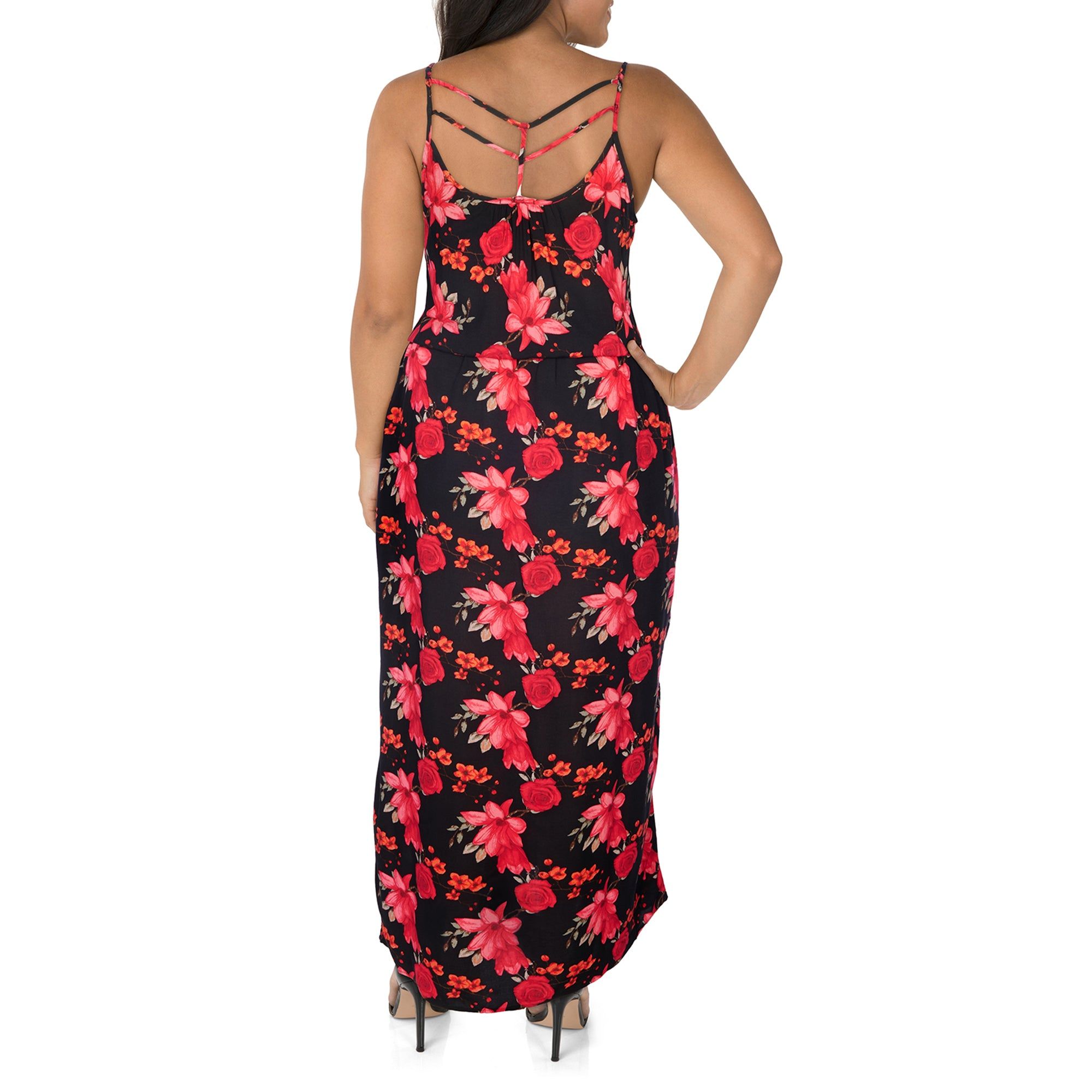 lily morgan Women's Plus Ocean Blues Printed Maxi Dress sold by Giant Tiger product image thumbnail 3