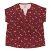 lily morgan Women's Plus V-Neck Button Detail Blouse sold by Giant Tiger