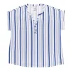 lily morgan Women's Plus V-Neck Button Detail Blouse sold by Giant Tiger