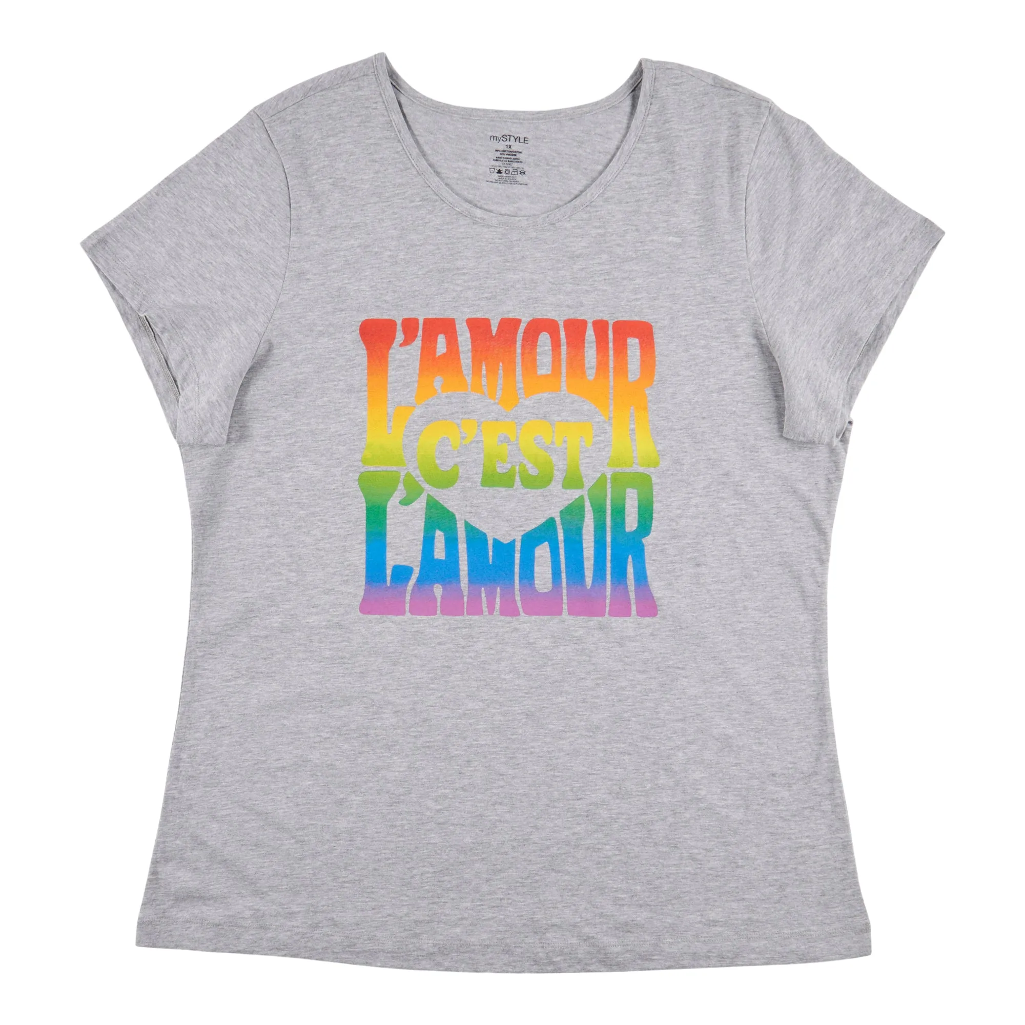 Adult Plus Pride T-Shirt, French sold by Giant Tiger product image thumbnail 2