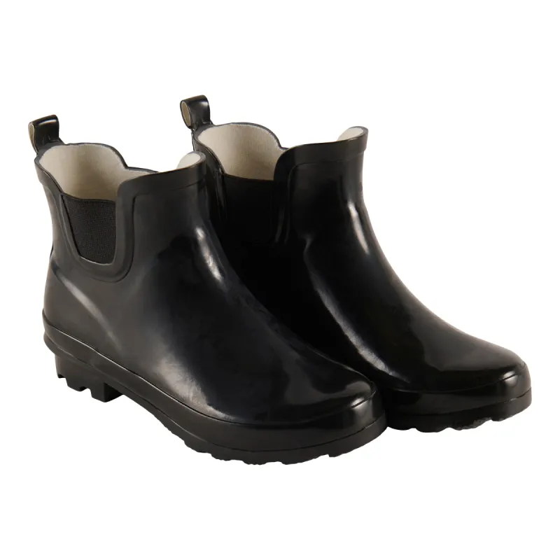 mySTYLE Women's Ankle Rain Boots, Black sold by Giant Tiger